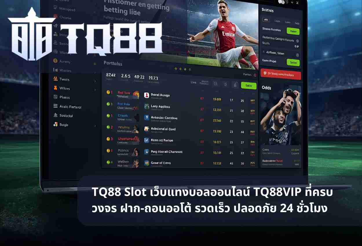 TQ88 Slot เว็บแทงบอลออนไลน์ TQ88VIP ที่ครบวงจร ฝาก-ถอนออโต้ รวดเร็ว ปลอดภัย 24 ชั่วโมง